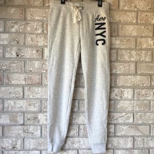 XS, Gray Aero sweatpants.